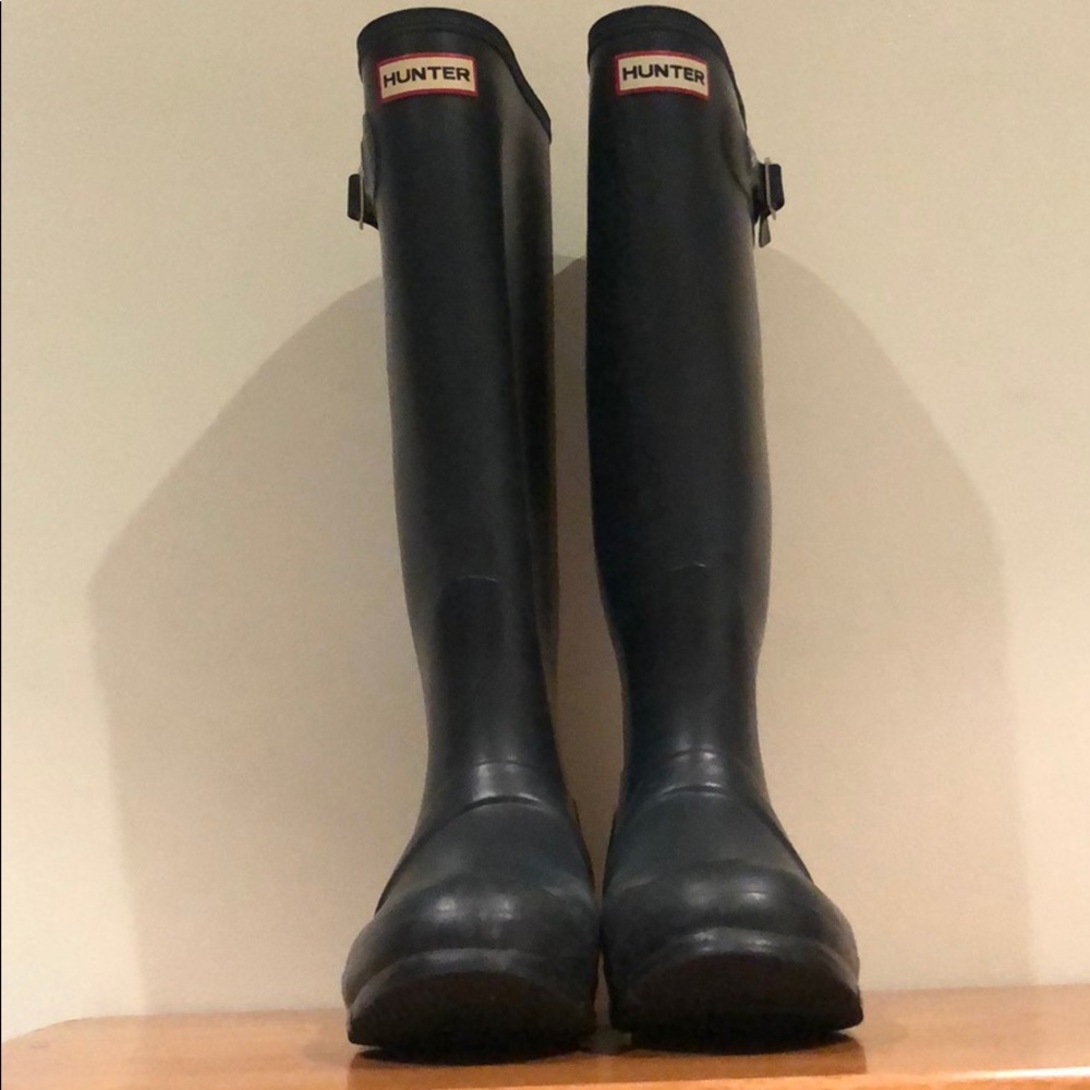 Hunter Boots Tall & Navy Blue